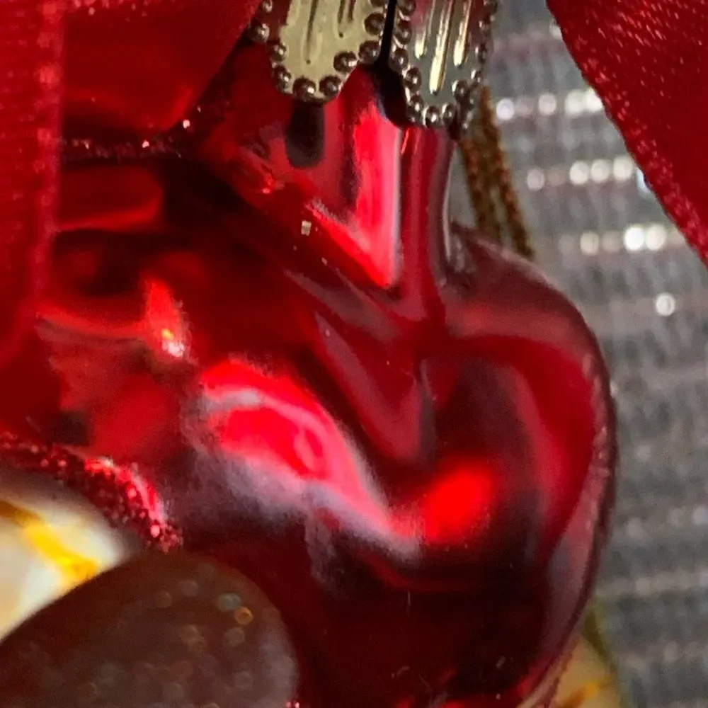 Lenox 2001 Yuletide Treasures Our First‎ Christmas Together Blown Glass Ornament